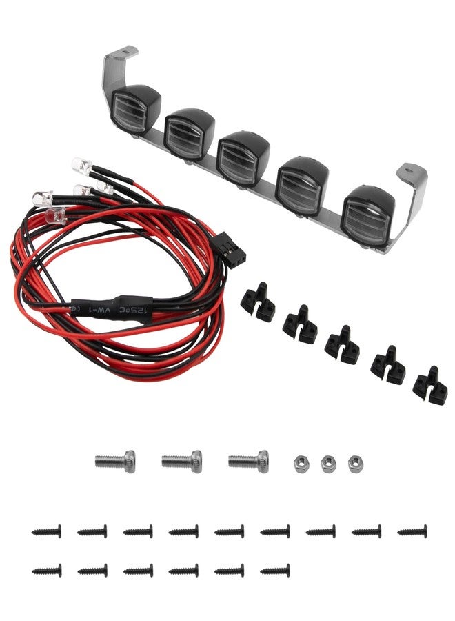 Share Goo طقم مصابيح سقف سيارة التحكم عن بعد من ShareGoo، متوافق مع Traxxas TRX-4 و Axial SCX10 و RC4WD D90 و HSP RGT 1/10 (5 مصابيح LED) - Image 5